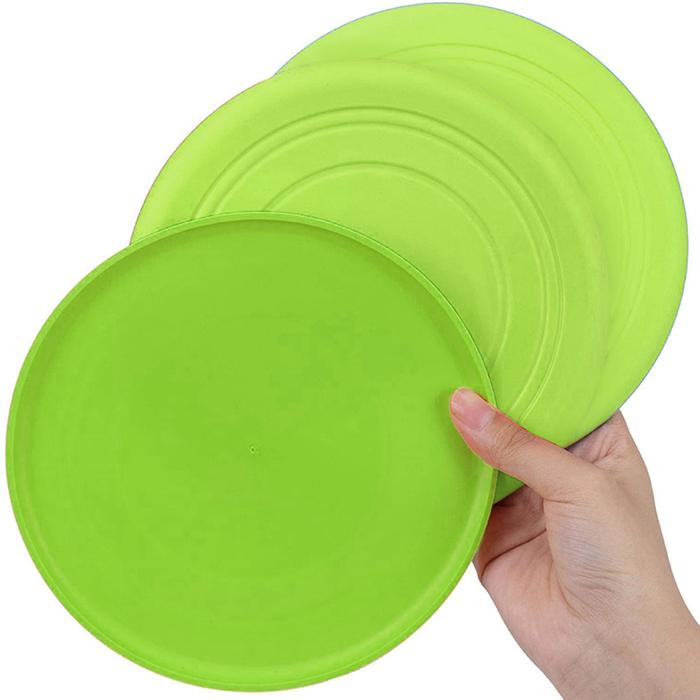 Frisbee de calidad MXYGN-003-3 3 Pzas Discos voladores Silicona Diámetro18 cm Verde, FlyBixGreen