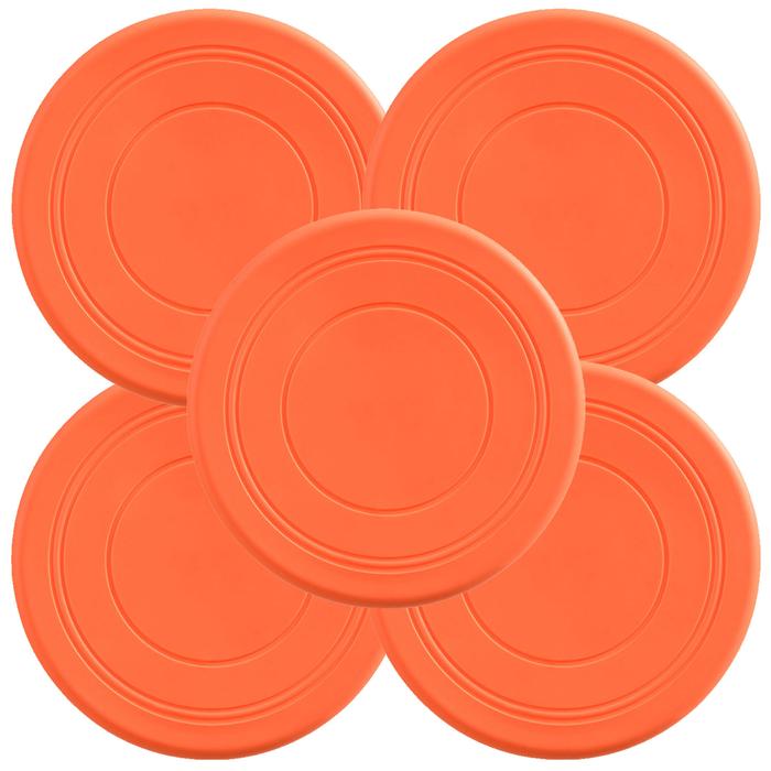 Frisbee flexible y ligero MXYOG-005-1 5 Pzas Discos voladores Silicona Diámetro18 cm Naranja, FlyBixOrange
