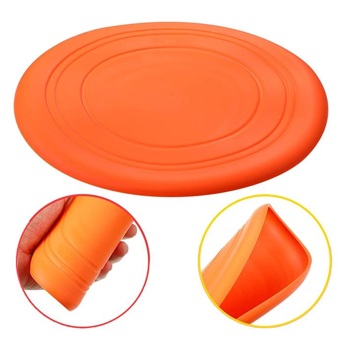 Frisbee flexible y ligero MXYOG-005-1 5 Pzas Discos voladores Silicona Diámetro18 cm Naranja, FlyBixOrange