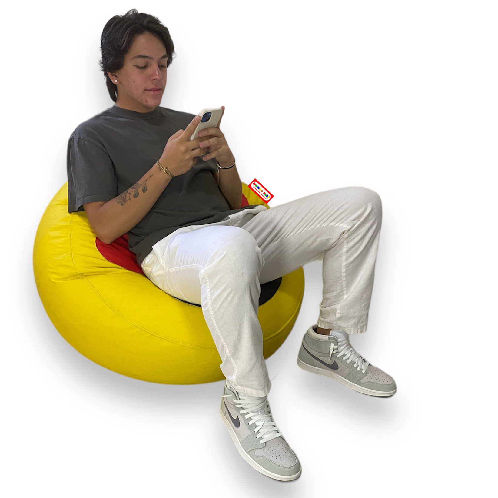 Sillón Puff Emoji Enamorado marca Mundo Puff.