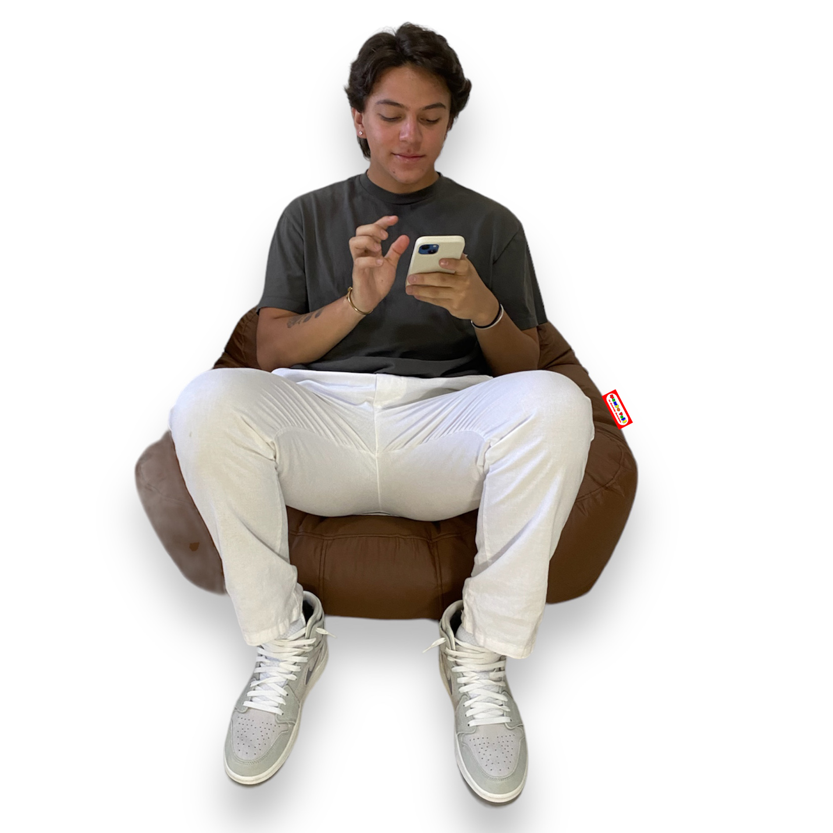 Sillón Puff Emoji Popo marca Mundo Puff.