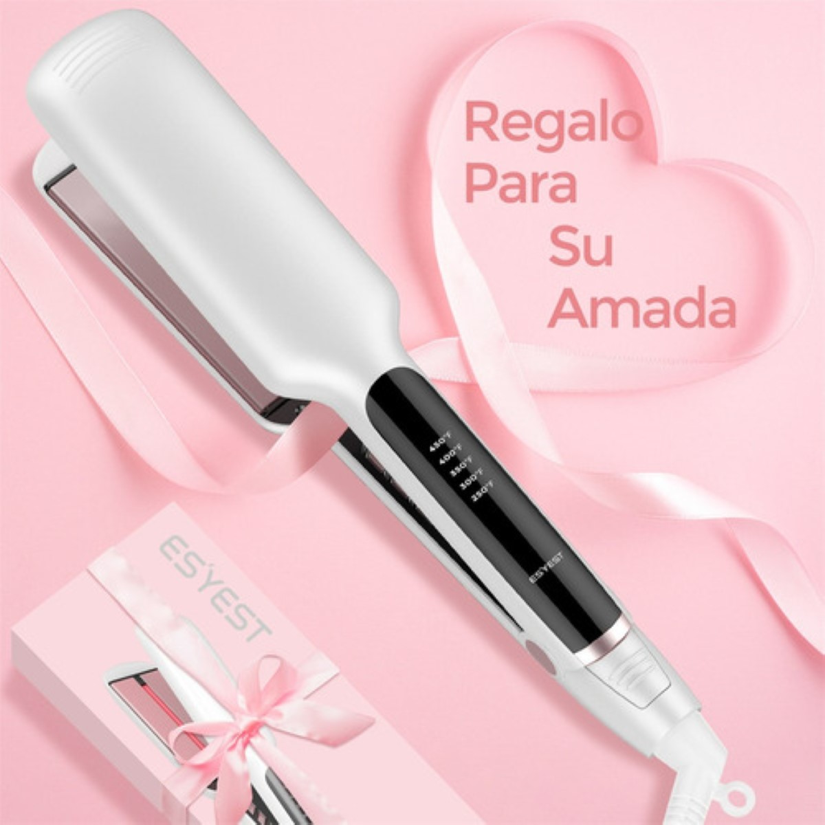 Alaciadora De Cabello Profesional Con Infrarrojos 2in blanco