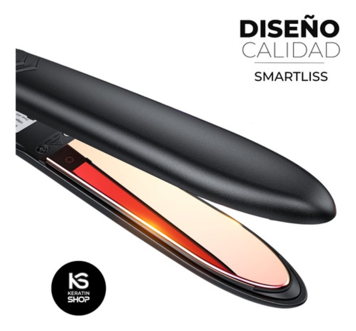 Plancha Cabello Profesional Titanio Puro + Argan negro