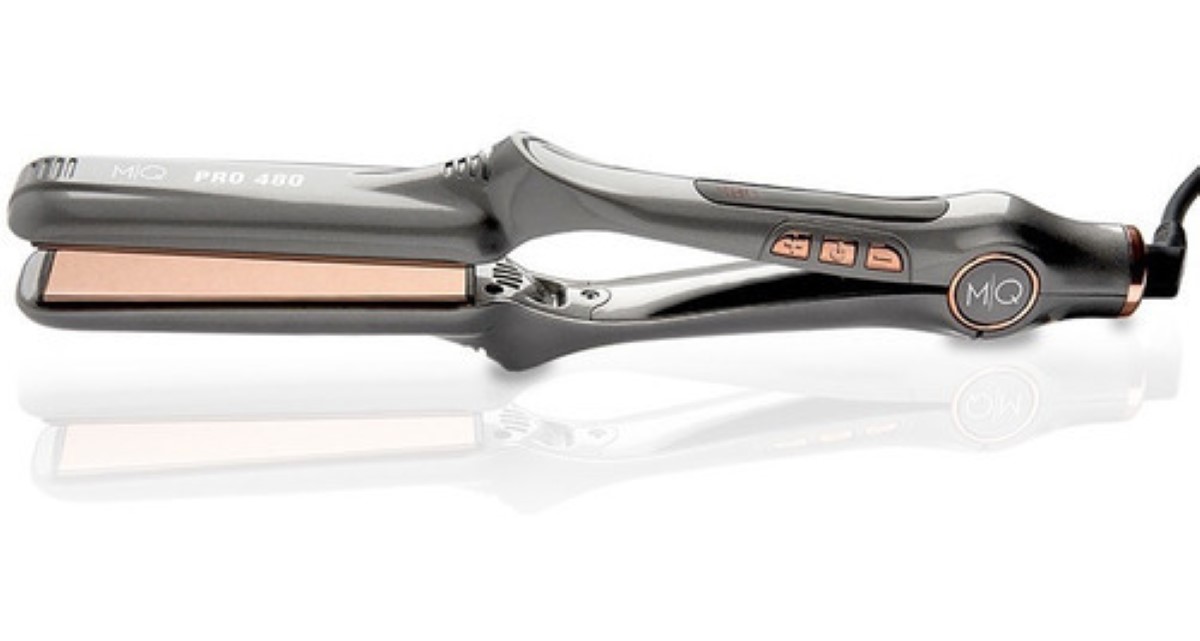 Plancha De Cabello Titanium Mq Pro 480 Bi Voltaje Color Gris