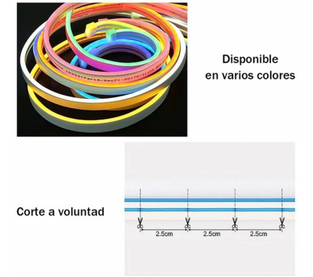 Lámpara decorativa led para interior de coche, tira de neón con cableado  El, Rojo Verde