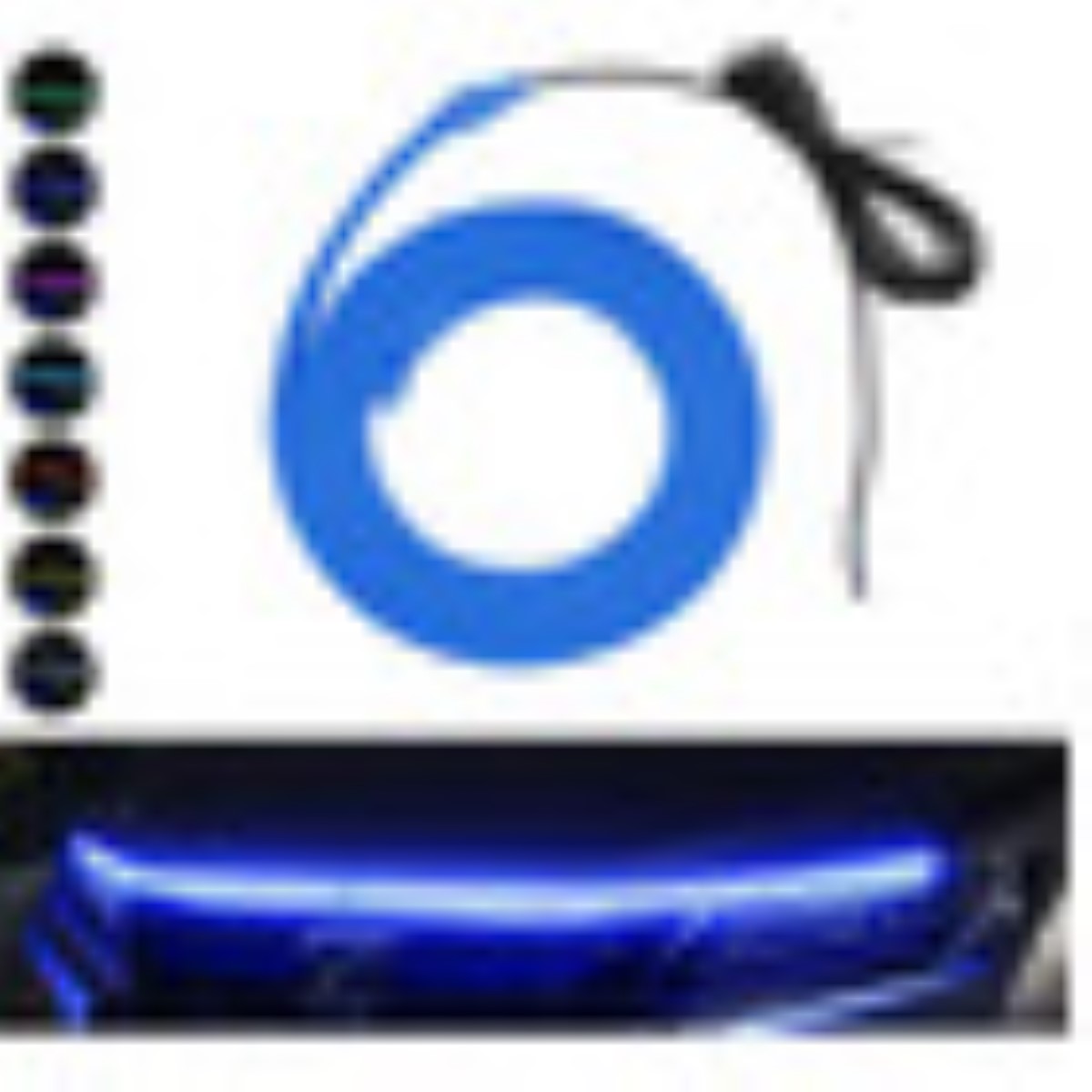 Tira De Luces Led De Circulación Para Capó De Auto  AZUL