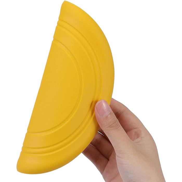 Frisbee de largo alcance MXYYW-001-6 1 Pza Disco volador Silicona Diámetro18 cm Amarillo, FlyBixYellow