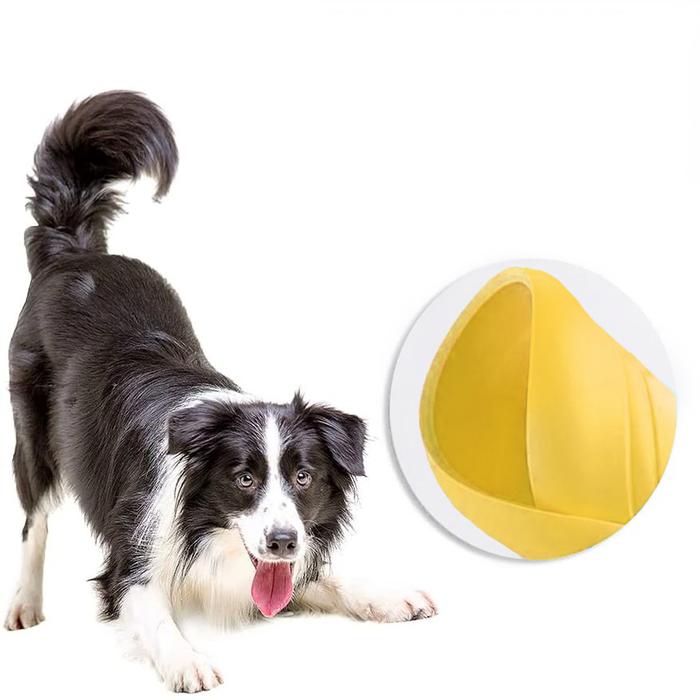 Frisbee de largo alcance MXYYW-001-6 1 Pza Disco volador Silicona Diámetro18 cm Amarillo, FlyBixYellow