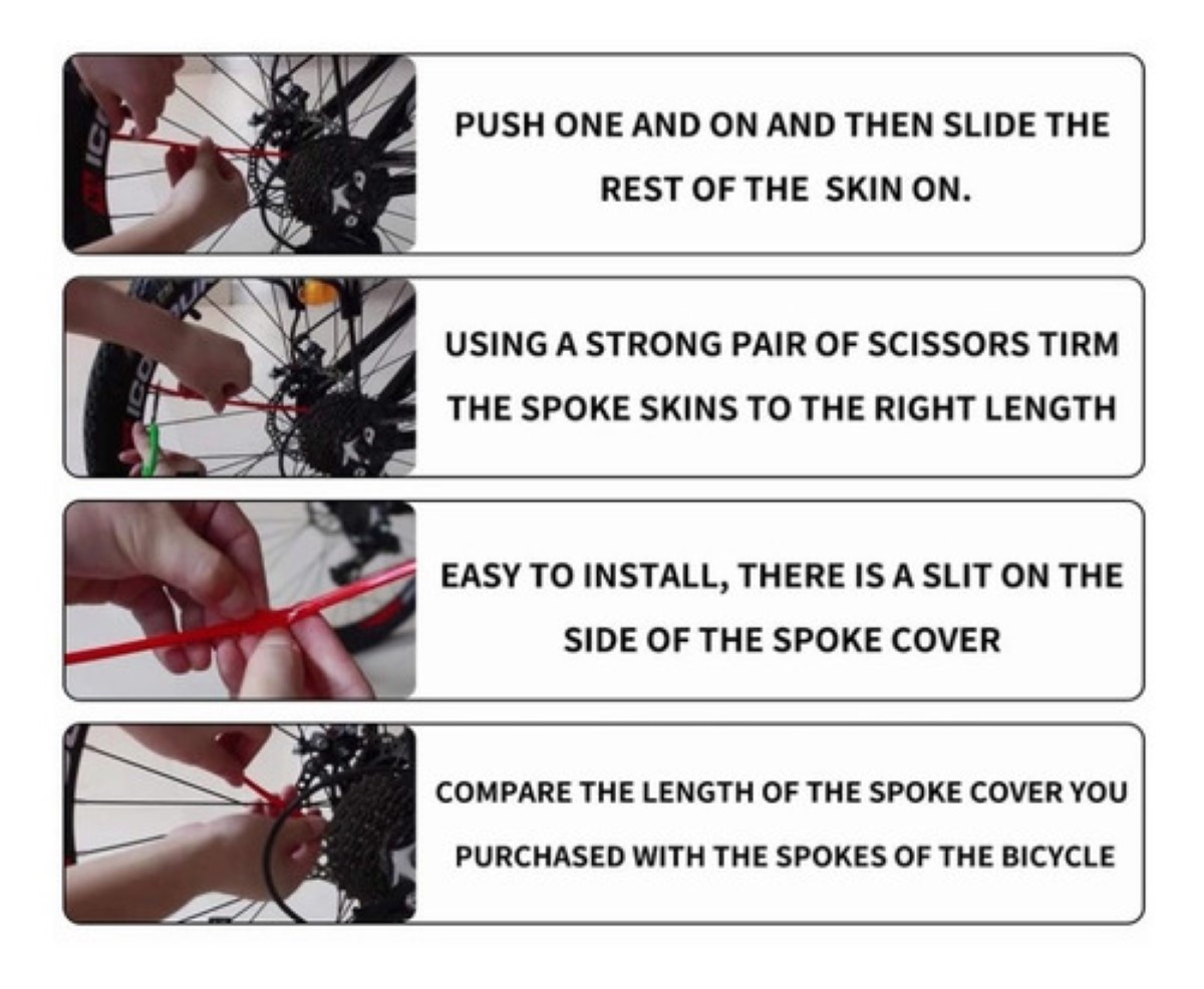 Popotes Para Rayos De Rines De Moto Bicicleta 72pz rojo