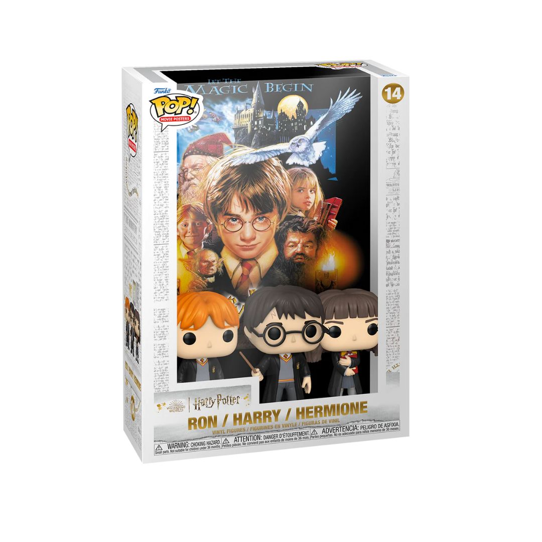Funko Pop! Movie Posters Ron / Harry / Hermione #14 - Harry Potter & The Sorcerers Stone