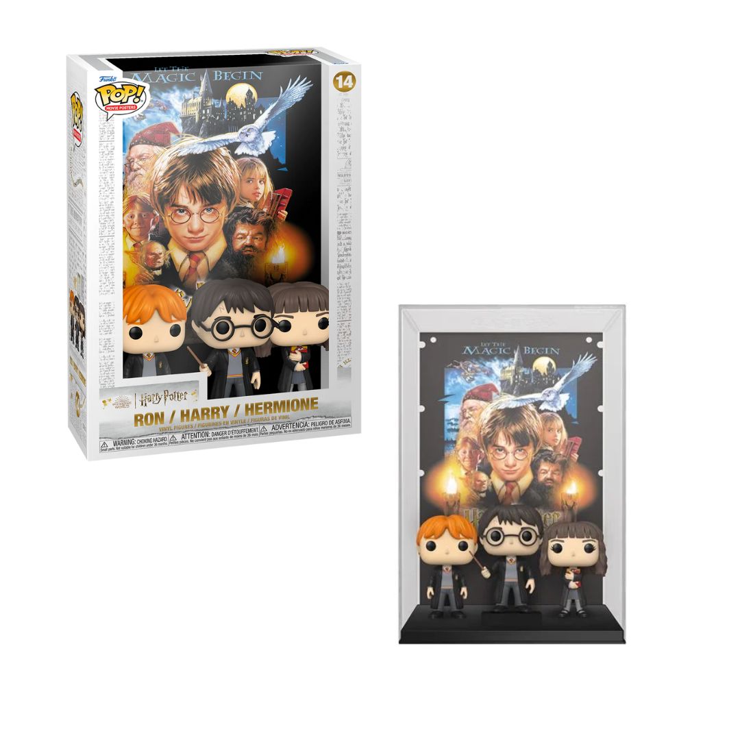 Funko Pop! Movie Posters Ron / Harry / Hermione #14 - Harry Potter & The Sorcerers Stone