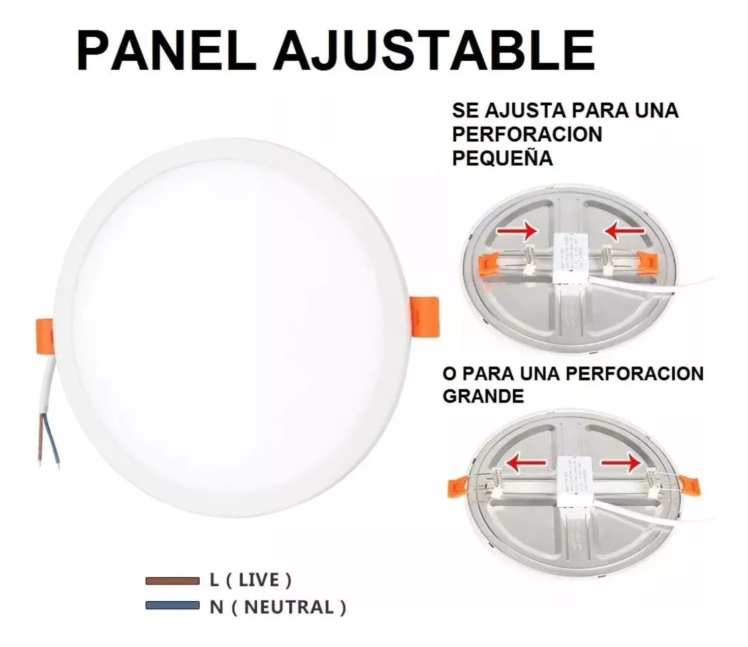 Lampara Spot Led 15w Led Ajustable Bote Luz Blanca 10 Piezas