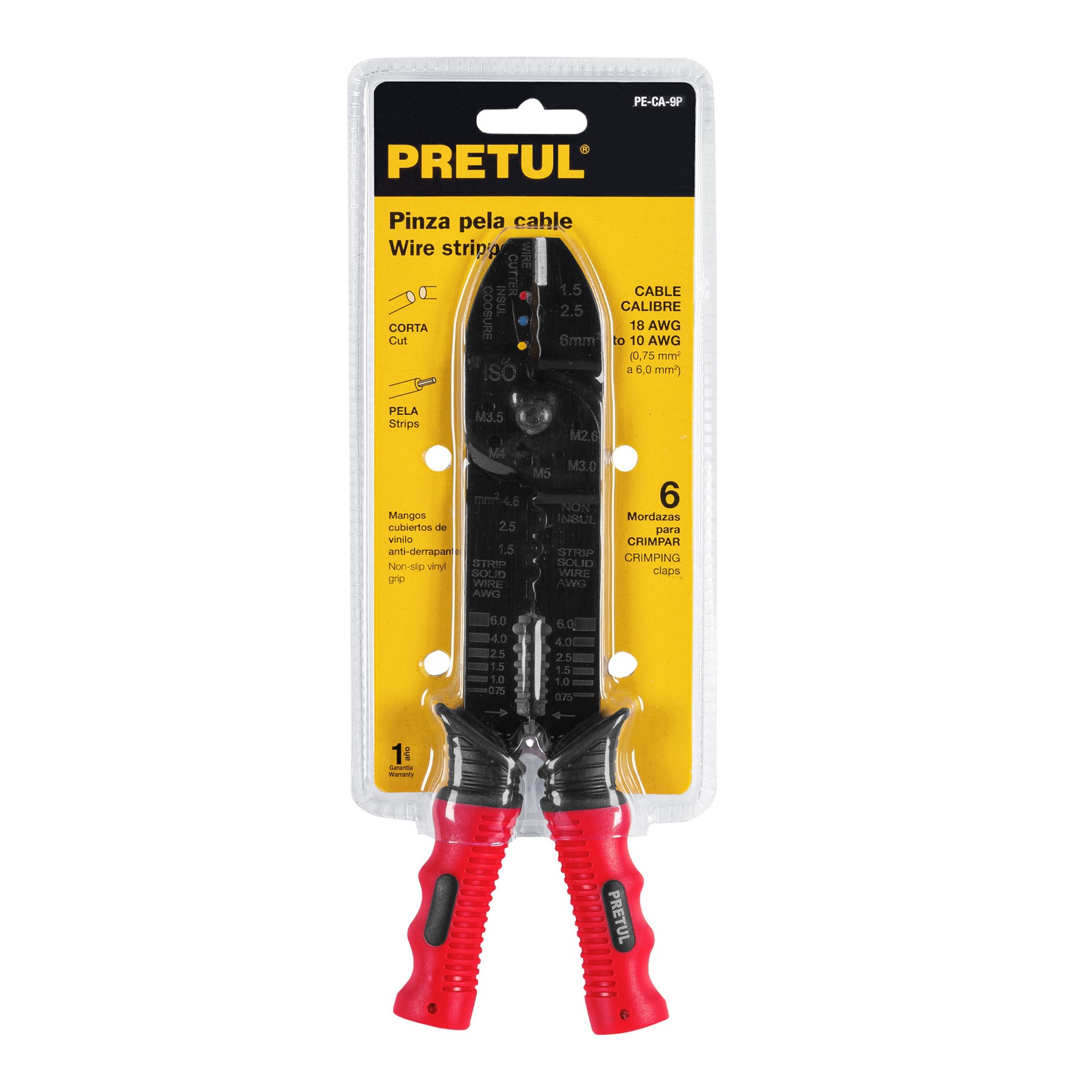 PINZA PELACABLE 9", PRETUL 22710