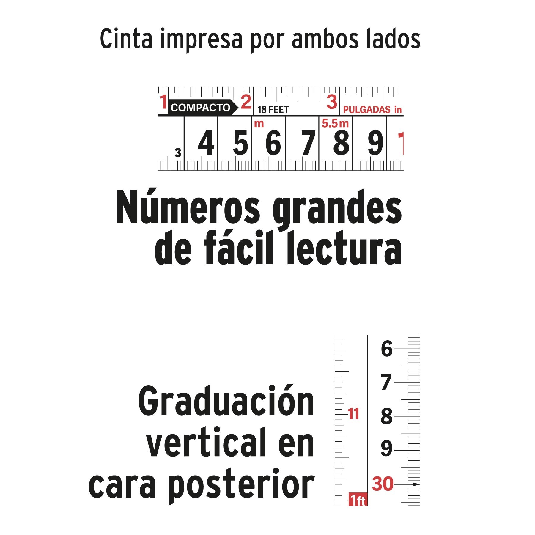FLEXÓMETRO COMPACTO CONTRA IMPACTOS 8 M CINTA 25 MM, TRUPER 12774
