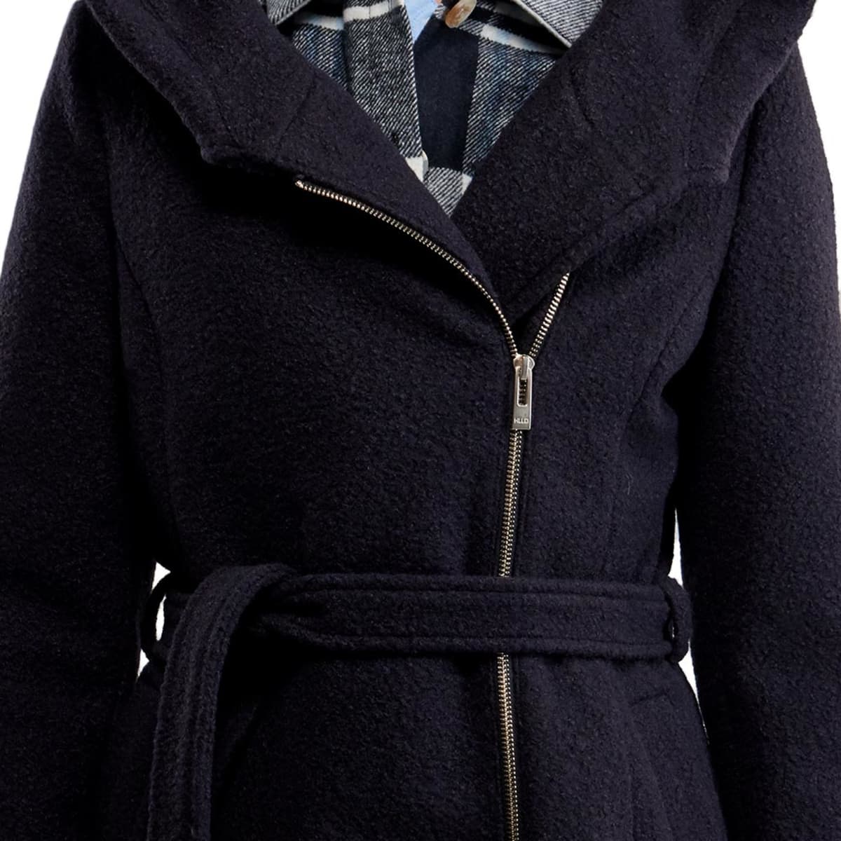 Abrigo con capucha azul marino para mujer, marca Holly Land, mod. 1099381