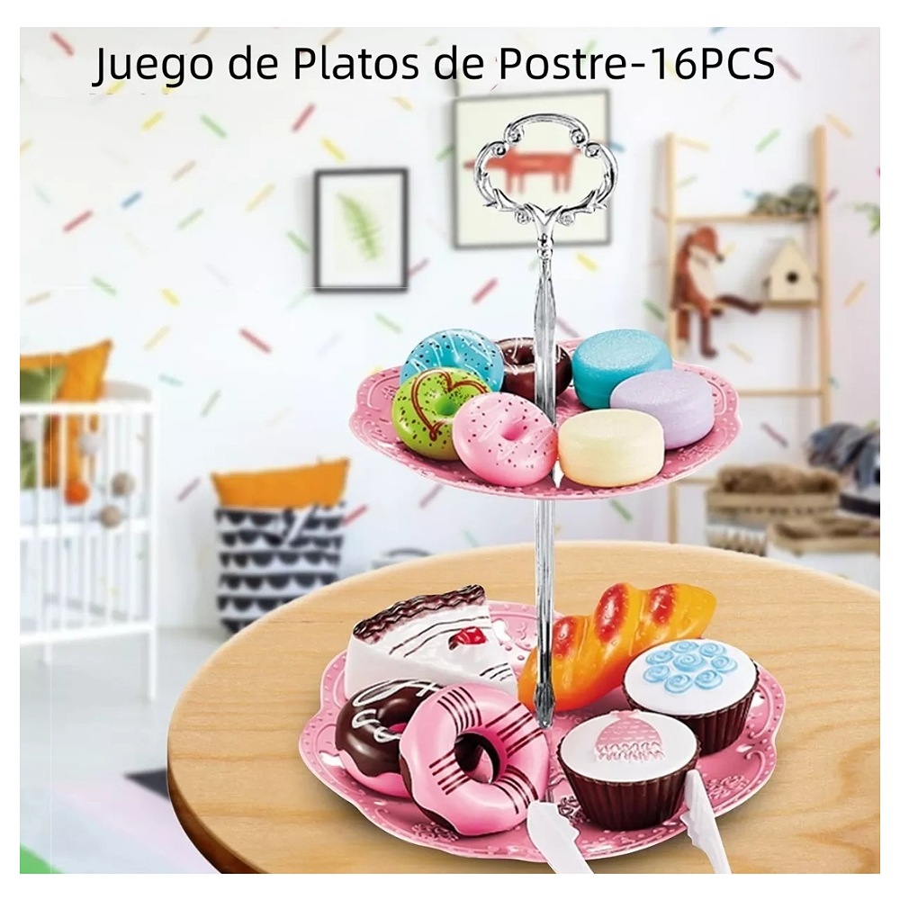 Juguete De Cocina Juego De Té Para Niños Cafetera Pastel 38