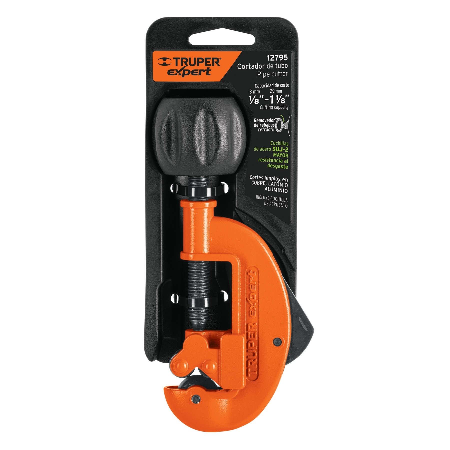 CORTADOR DE TUBO DE COBRE 1/8" A 1-1/8" CUCHILLA 20MM, TRUPER EXPERT 12795