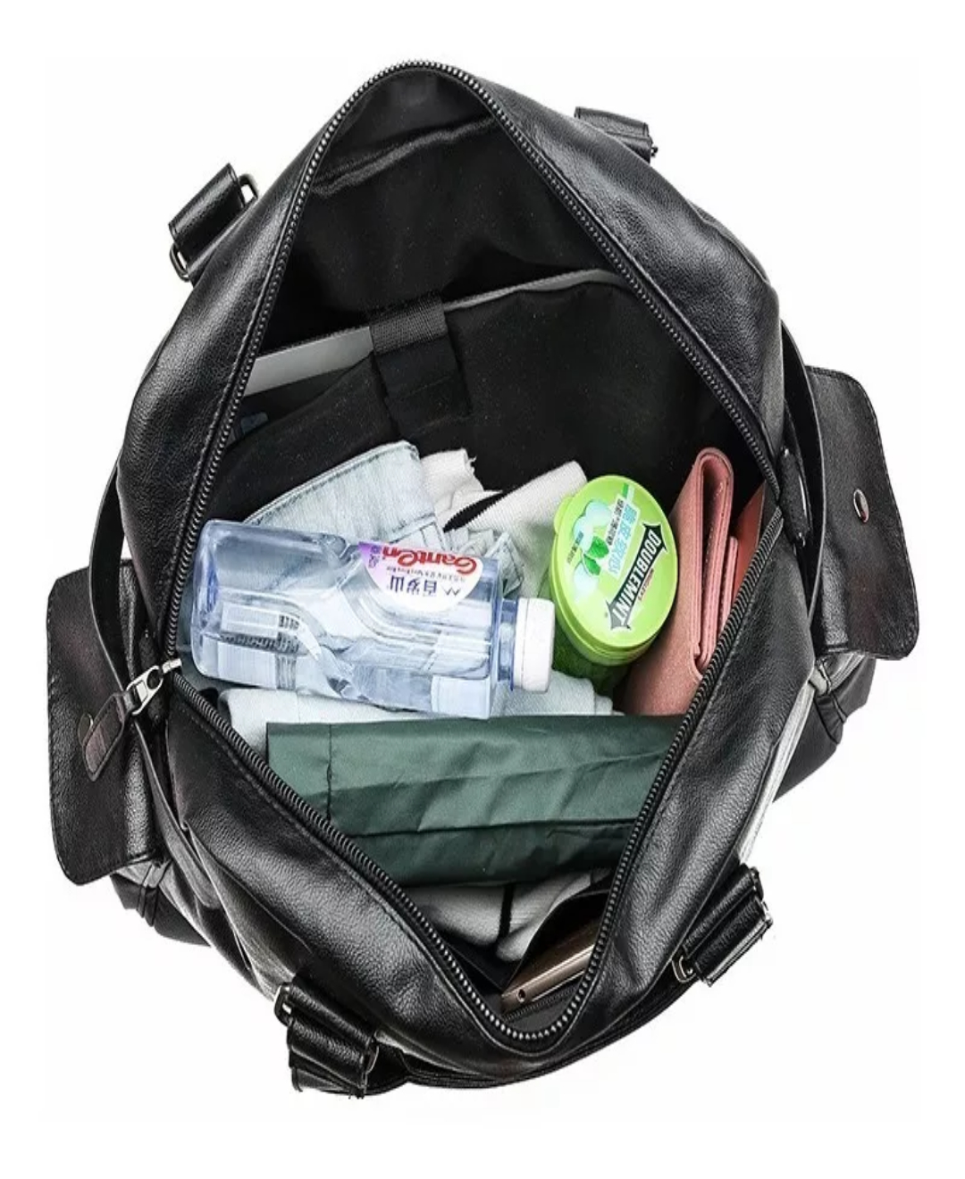 Bolsa Banderola Hombre Piel Grand Capacidad P/ Viaje