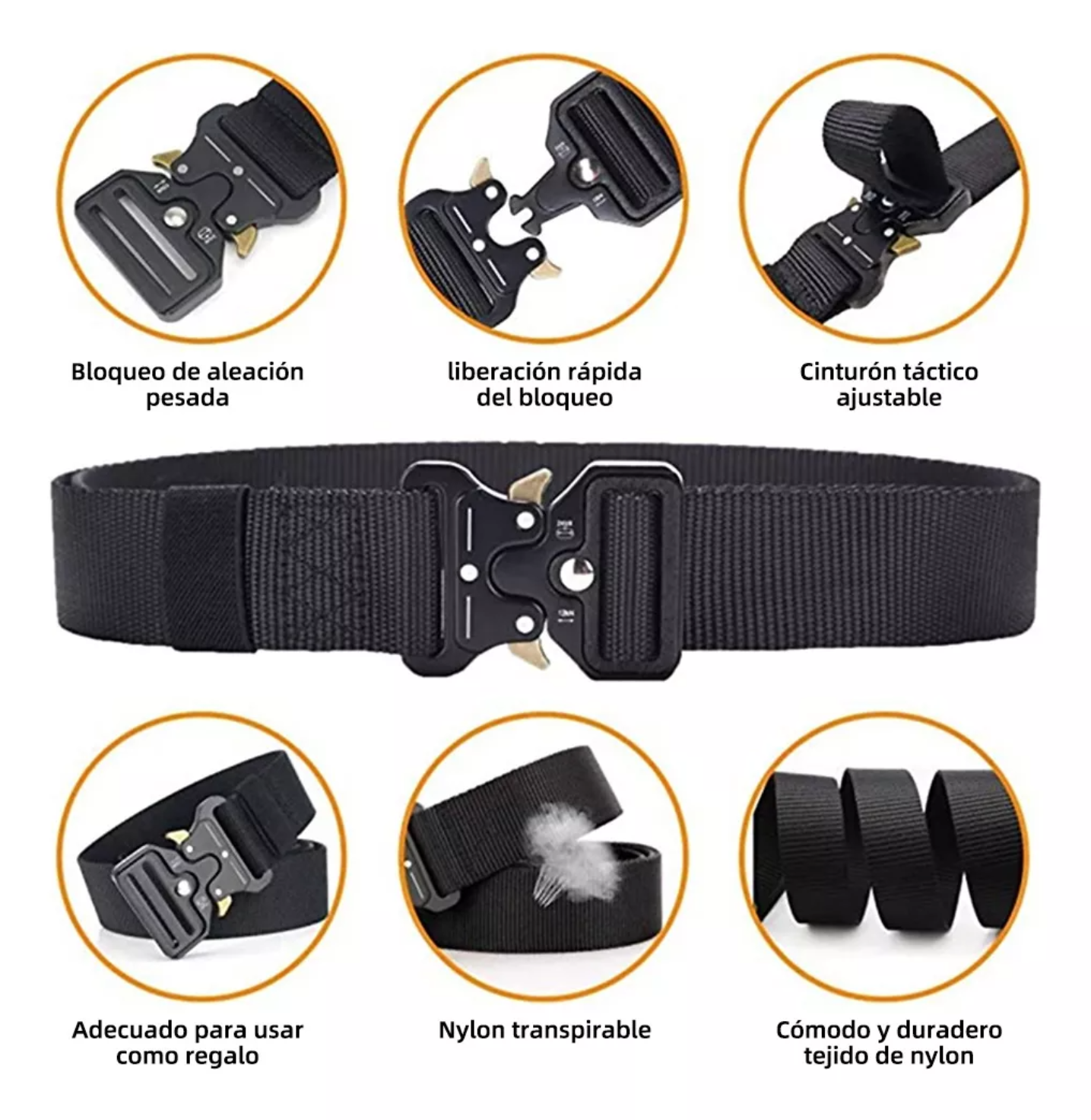 Cinturón Táctico Bolsa Táctica Con Gancho