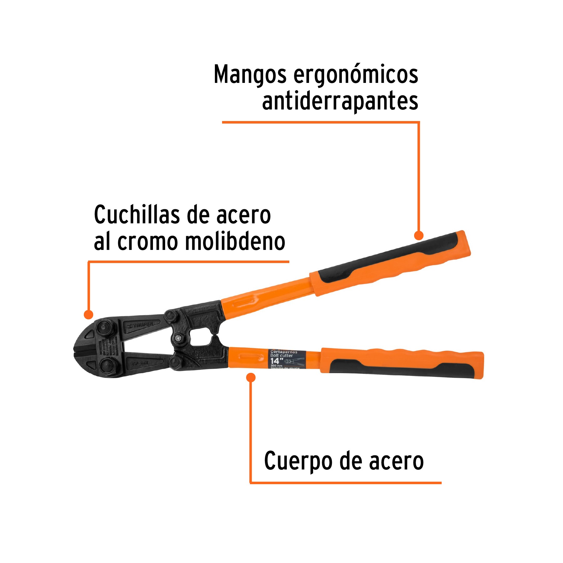 CORTAPERNOS PROFESIONAL DE 14", TRUPER 12831