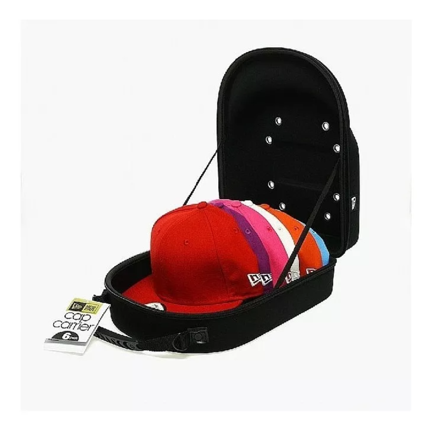 New Era Porta Gorras Cap Carrier 6 Pack Negro.
