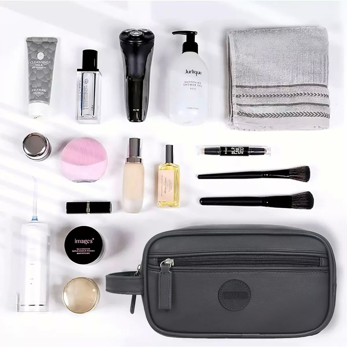 Regalo Hombre Neceser Hombre Piel Bolsa Sobaquera.