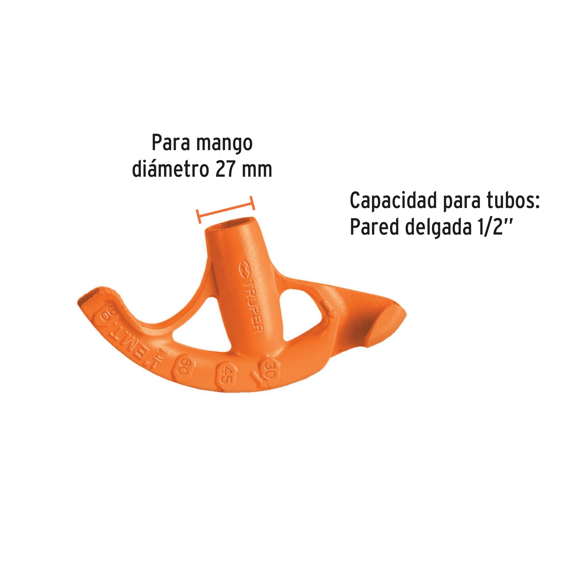 DOBLADOR DE TUBO CONDUIT 1/2", TRUPER 12845
