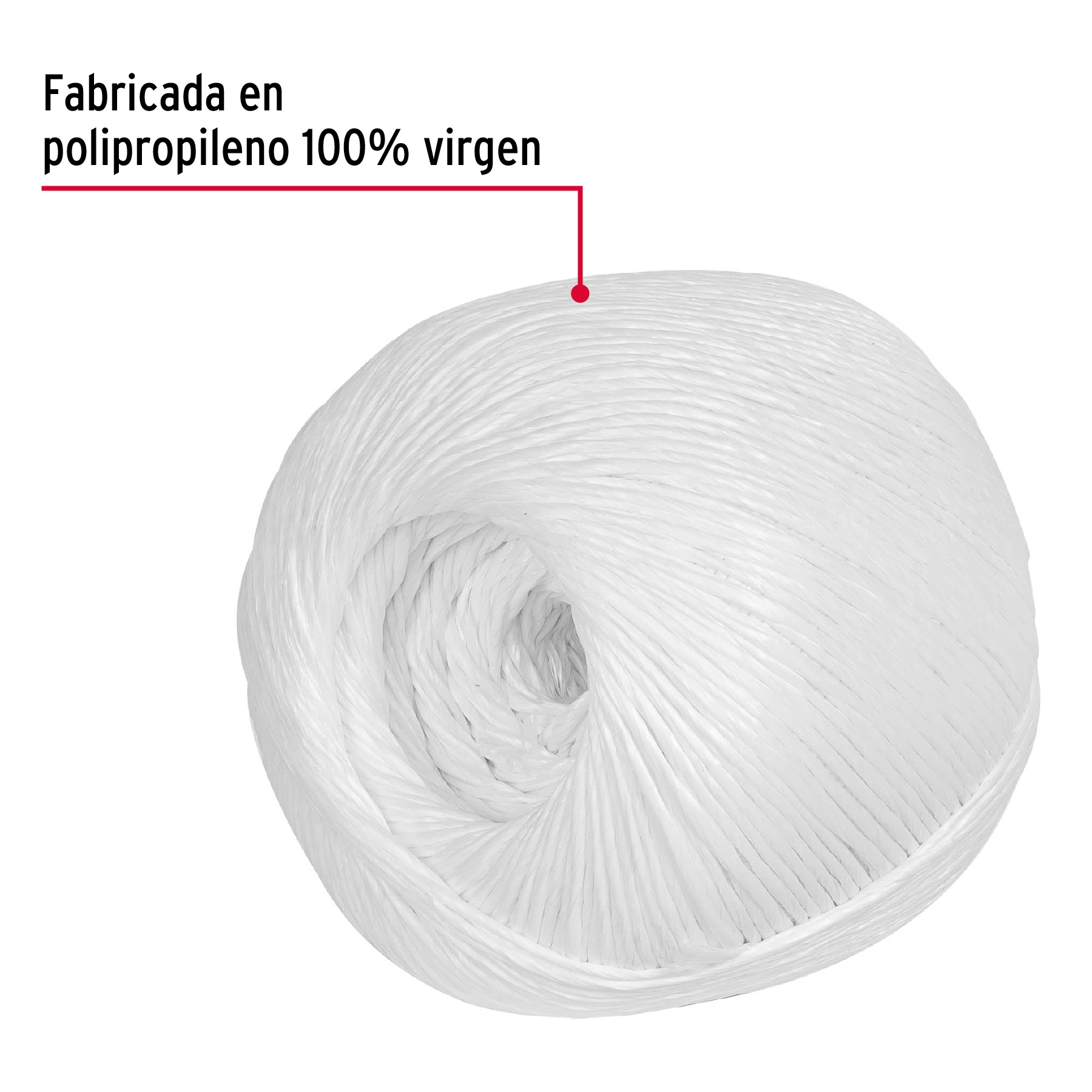 ROLLO DE RAFIA DE 410 M COLOR BLANCO CALIBRE 2.2 G/M FIERO 44492