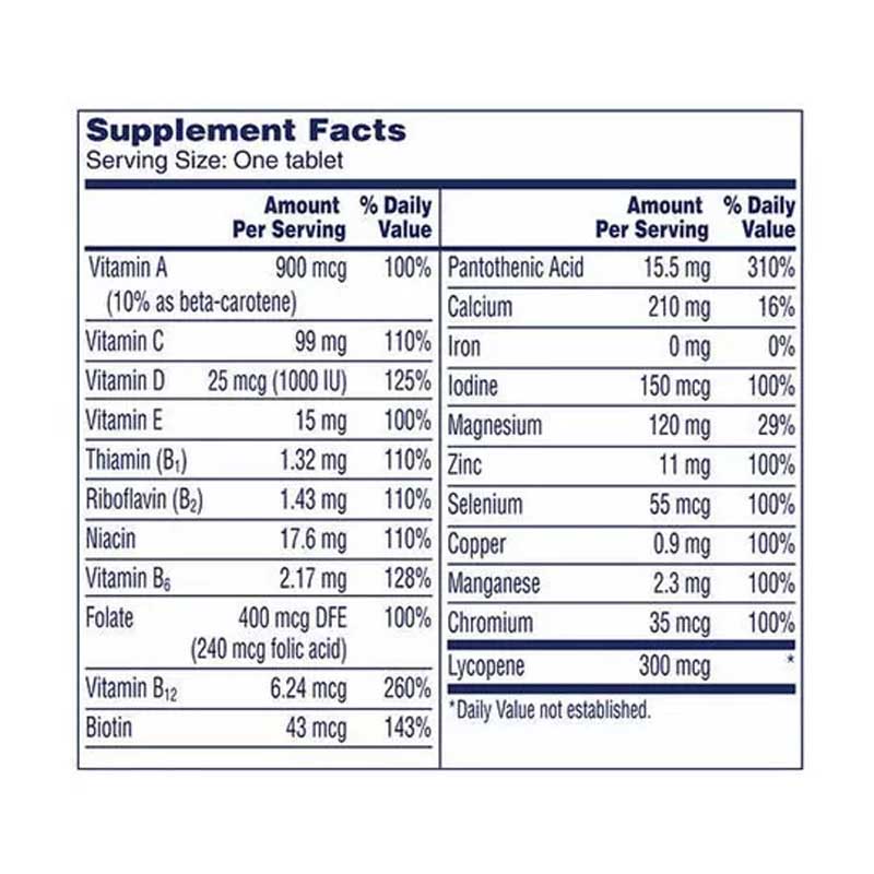 Multivitaminico One A Day Hombres Bayer Vitaminas 300 tabletas 