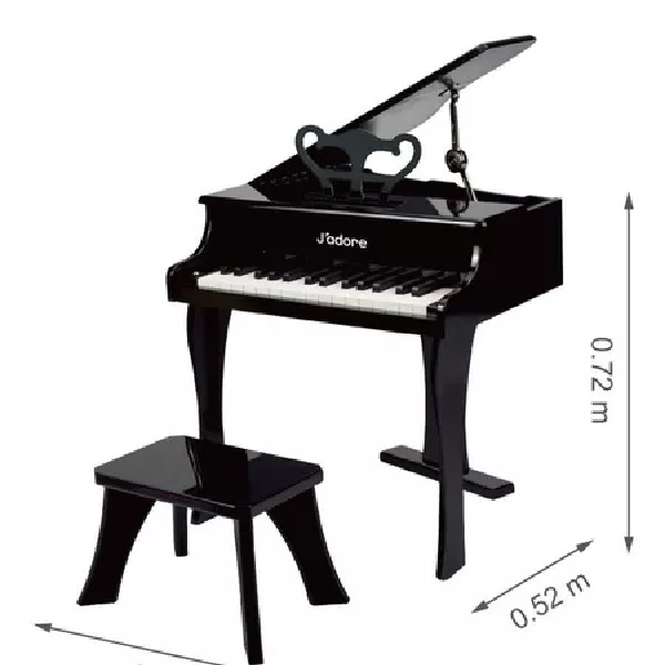 Pianito De Madera Para Niños J'adore Clásico Con Taburete
