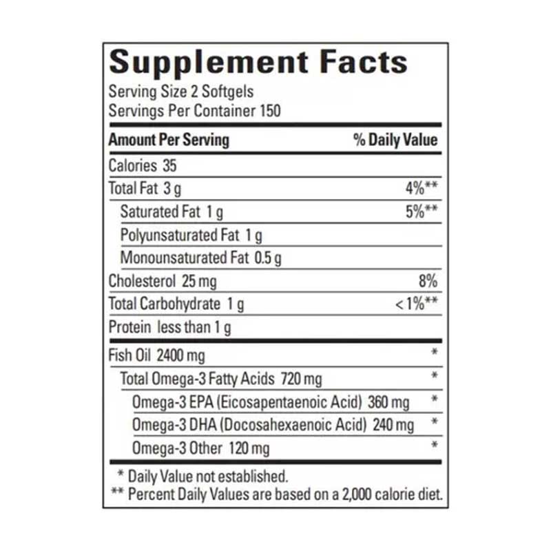 Fish Oil 1200mg Omega 3 360mg Nature Made + Epa + Dha 300 capsulas