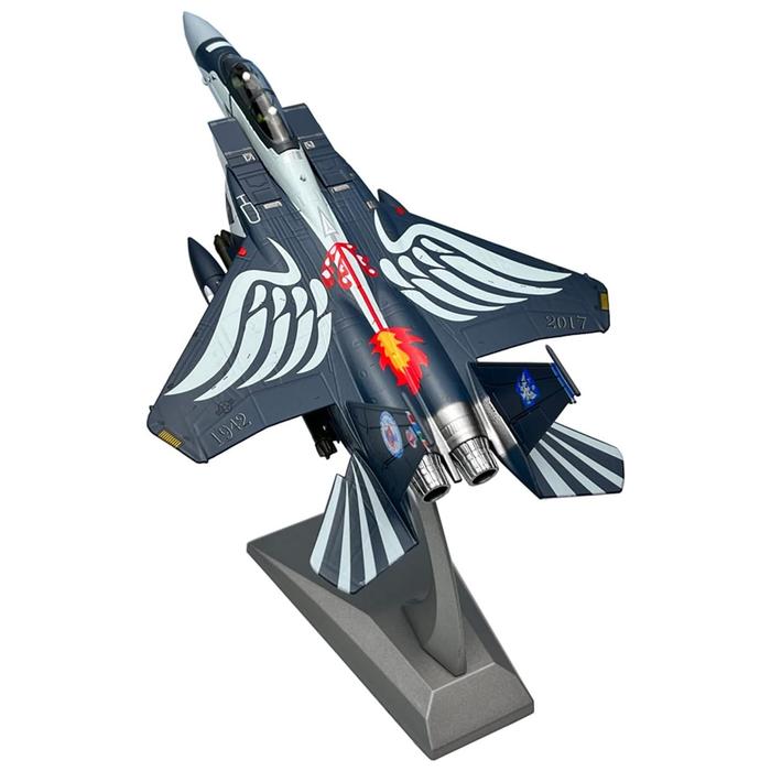 Jet Militar F-15E MXFSG-001-28 F-15E Strike Eagle 1100 19,5x13,3x5,5cm MetalPlástico Base Plástico AzulBlanco, F-15E Strike Eagle
