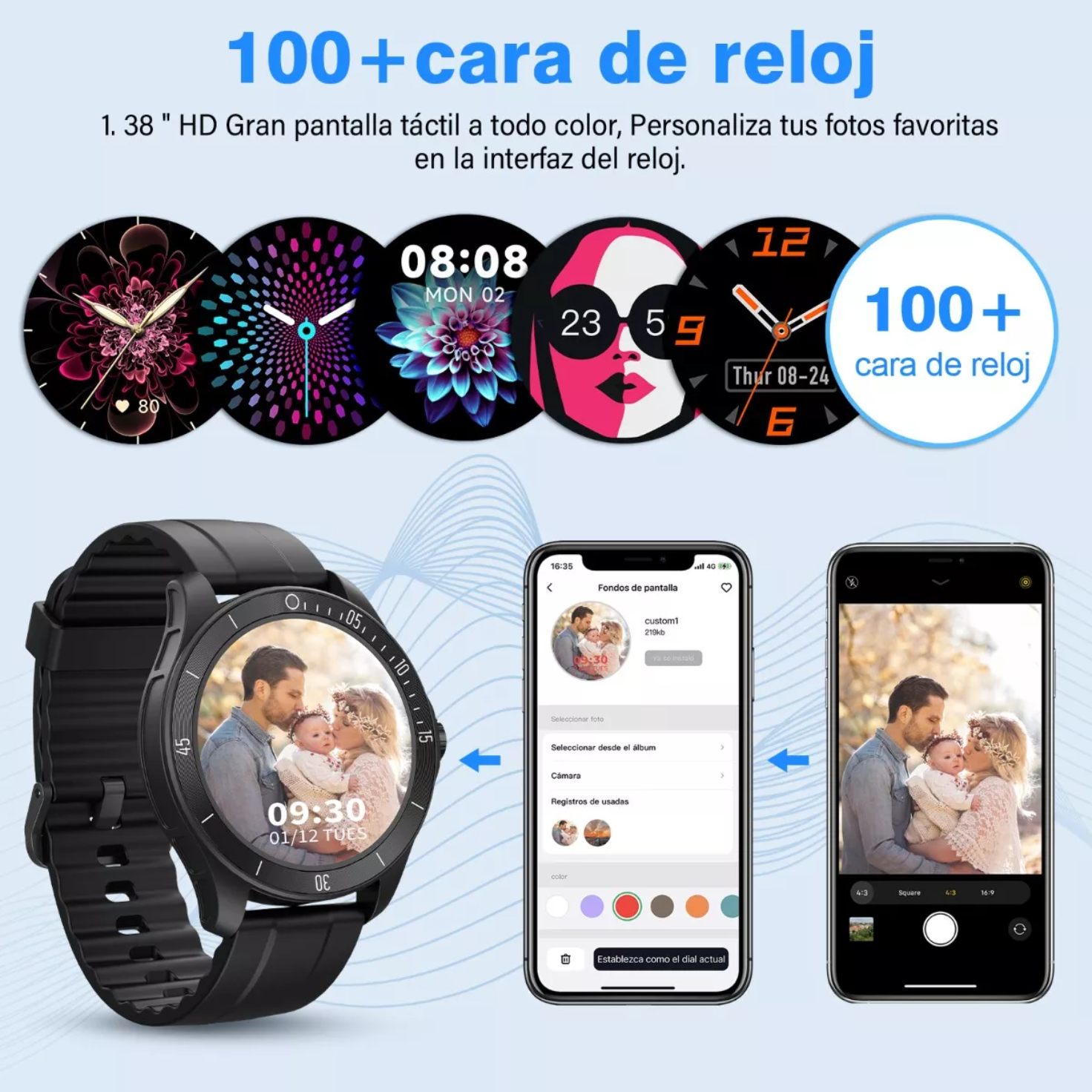 Smartwatch Hombre Reloj Inteligente Bluetooth Llamadas Alexa