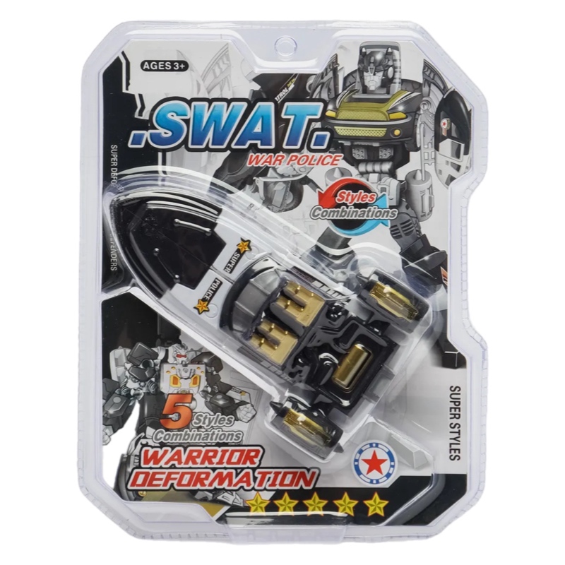 Transformer Robot Transporte Policía Juguete 2 En 1