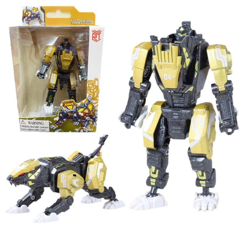 Transformer Robot Figura Dinosaurio Animales 2en1 9cm
