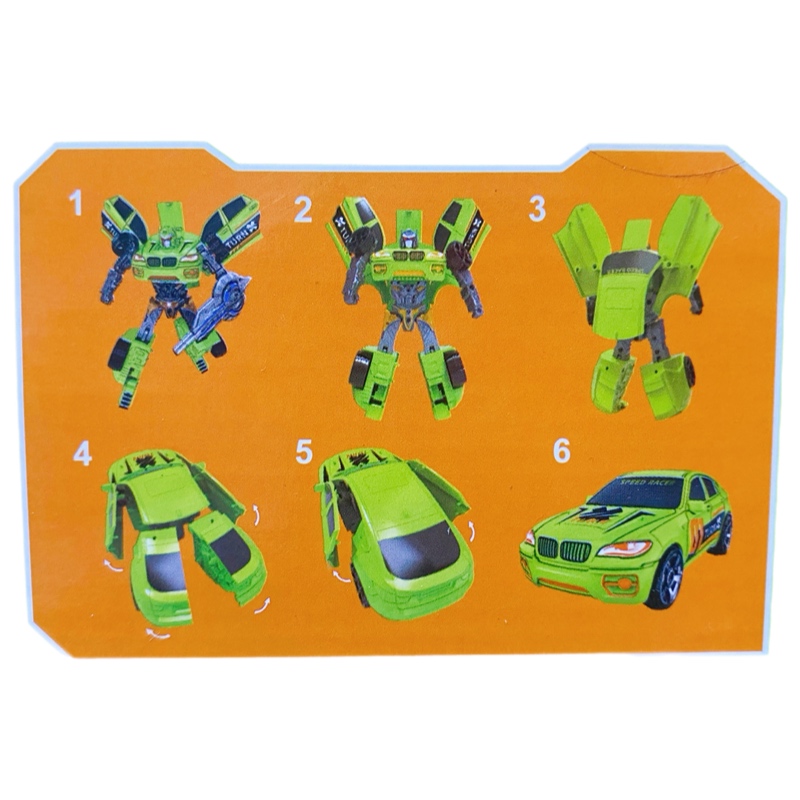 Transformer Robot Coches Con Luz Sonido Juguete 2 En 1