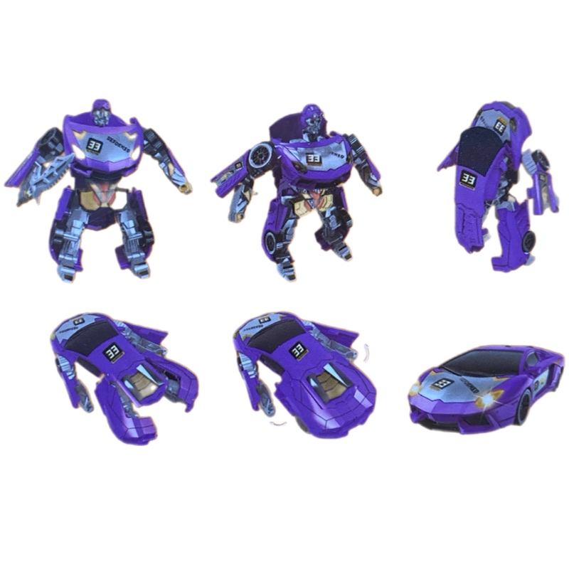 Transformer Robot Coches Con Luz Sonido Juguete 2 En 1
