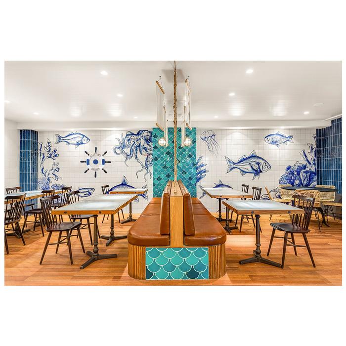 Timones Practicos MXRWO-002-8 2Pzas 32cm Diámetro Grosor 1,5cm Timón de Madera BlancoAzul, RuddWood