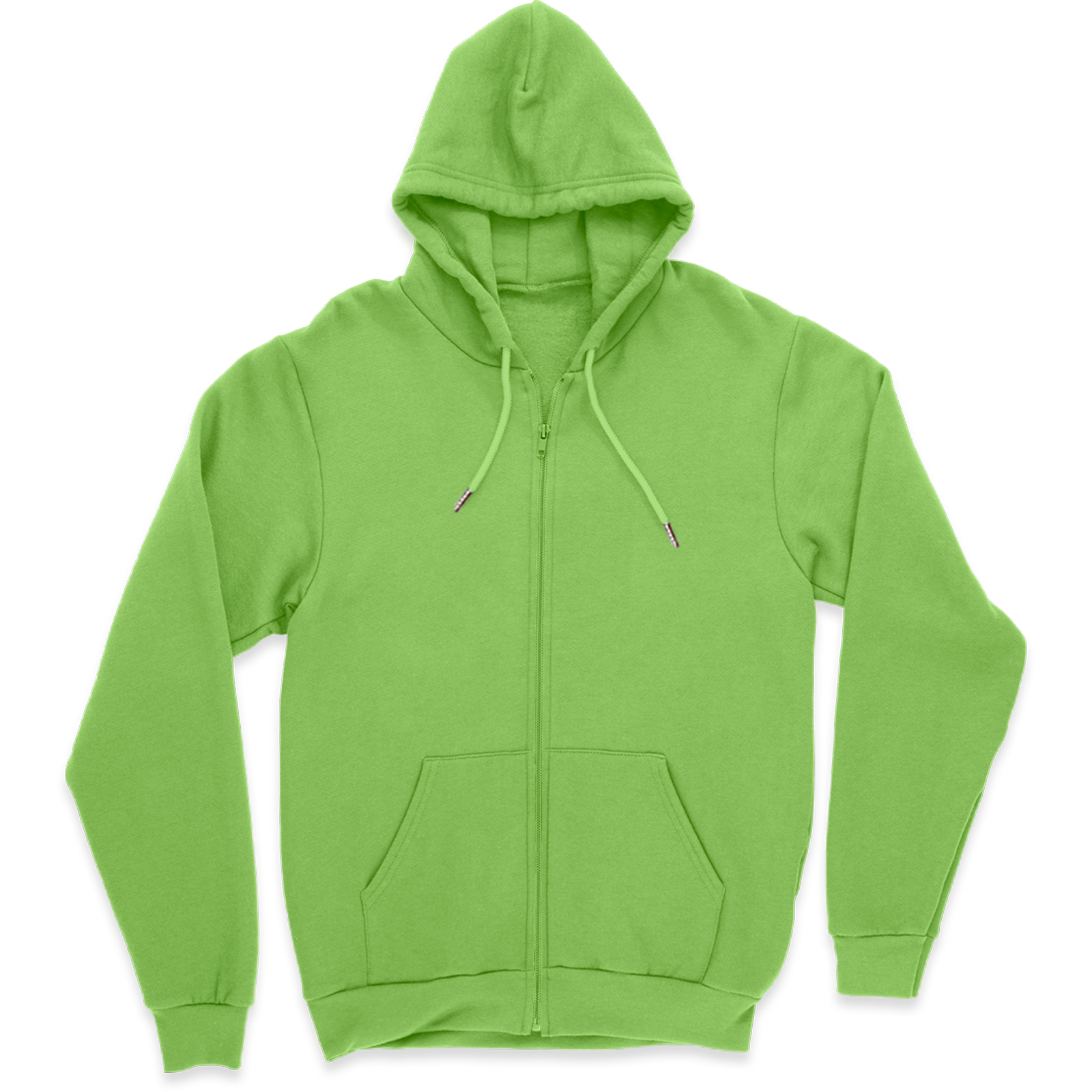 Sudadera Hoodie Verde con Cierre, Capucha y Cangurera, Calientita, Casual, Abrigo, Chamarra