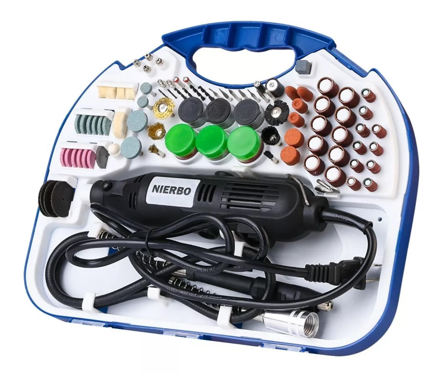 Kit De Herramientas Rotativas Con 192 Pzas 6 Velocidades Diy