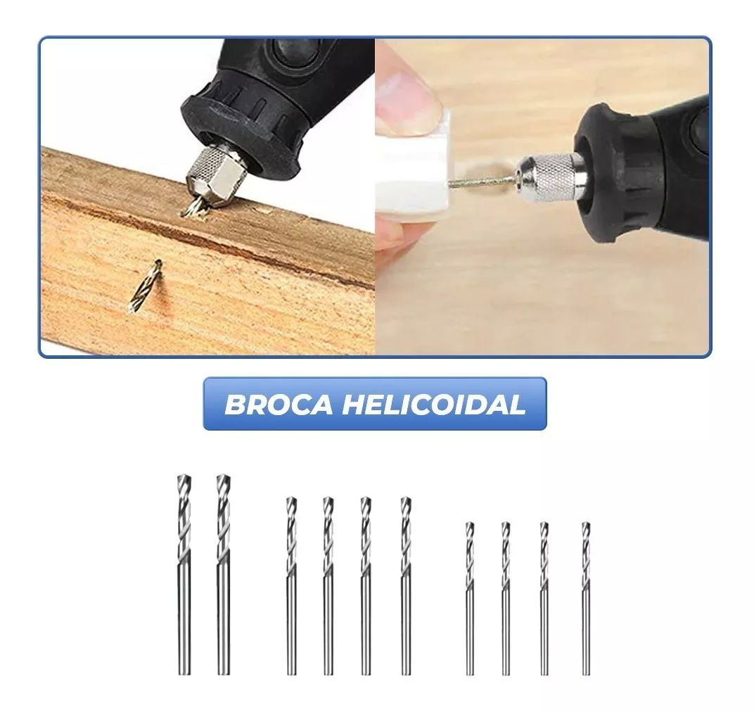 Kit De Herramientas Rotativas Con 192 Pzas 6 Velocidades Diy