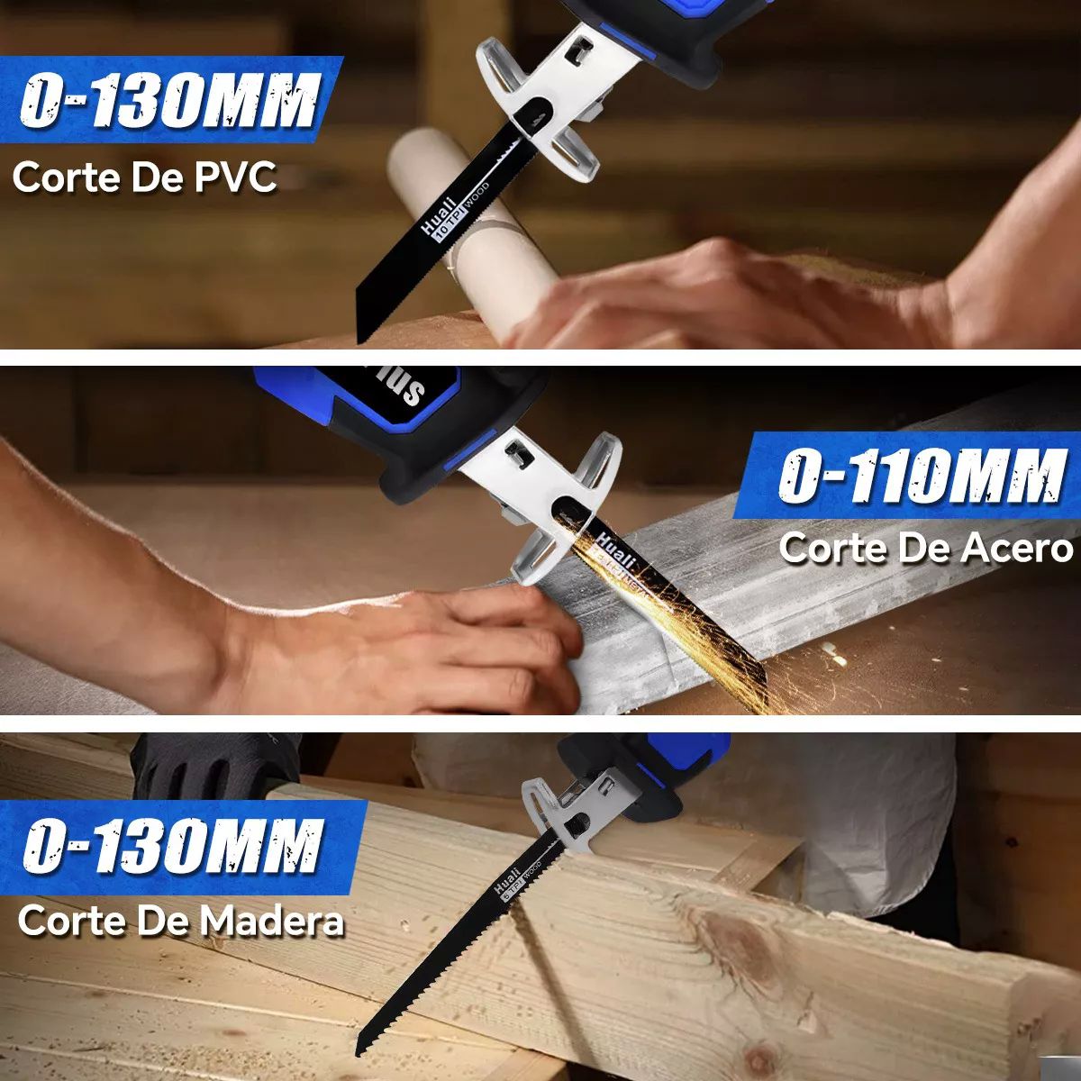 Sierra Eléctrica Recíproca Sable Inalámbrica Con 2 Baterías