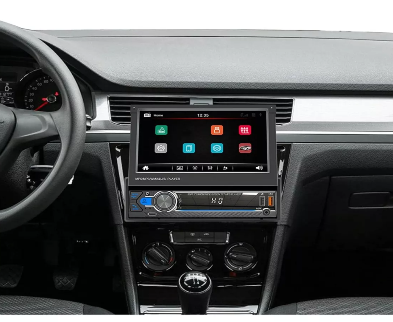 Autoestéreos Mp5 1 Din 9901 7 pulgadas de pantalla táctil coche bluetooth  OKEPOO 9901