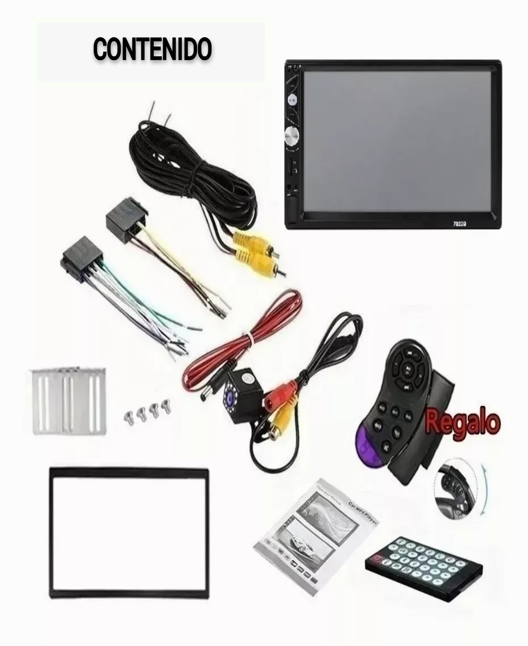 Estéreo Mirrorlink Pantalla Táctil 7 Pulgadas Hd Bluetooth