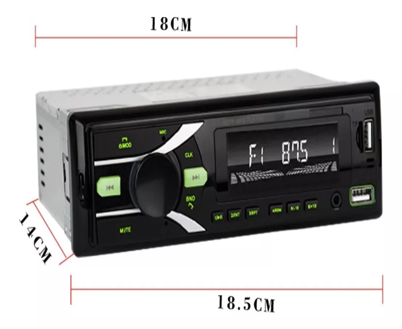 Car Mp3 Player Fm Coche Radio Wireless Audio Central Control