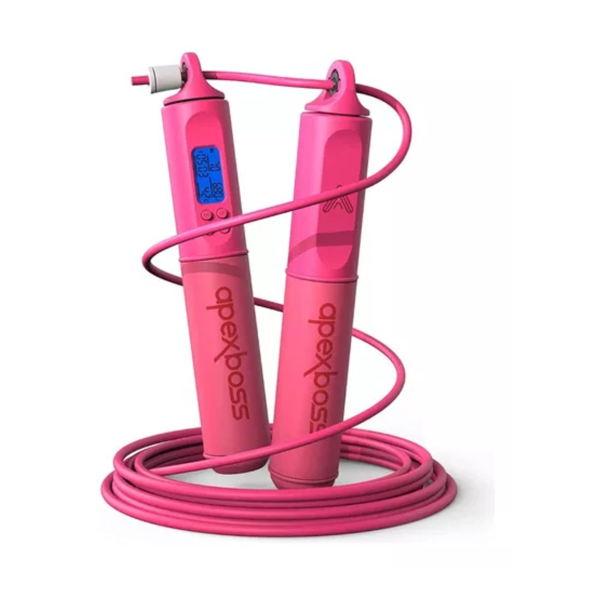 Cuerda Para Saltar Con Contador Crossfit rosa