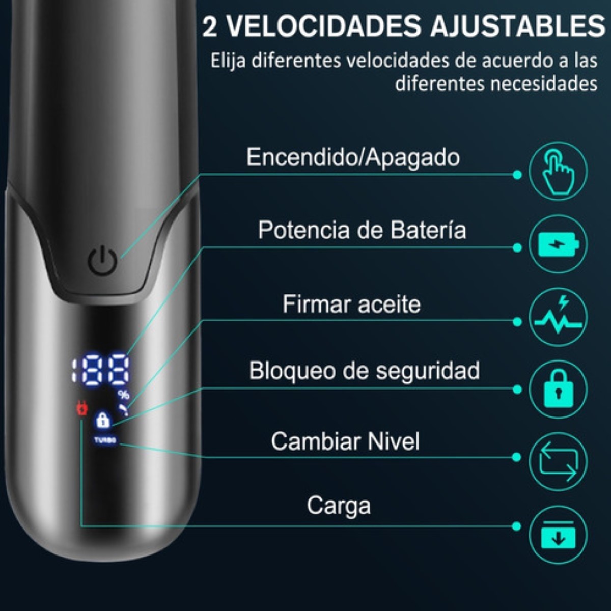 Rasuradora Eléctrica Cortadora Corporal NEGRO