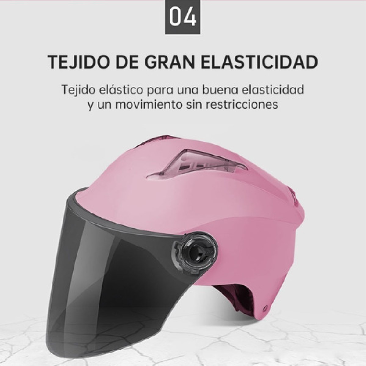 Casco De Motocicleta Eléctrica Para Mujer  ROSA 