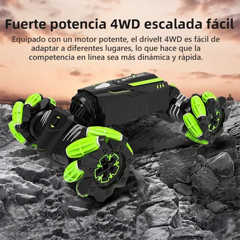 Carro De Acrobacias A Control Remoto Car Twist Recargable Con Musica Teledirigido.
