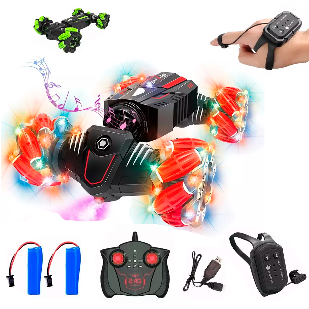 Carro De Acrobacias A Control Remoto Car Twist Recargable Con Musica Teledirigido.